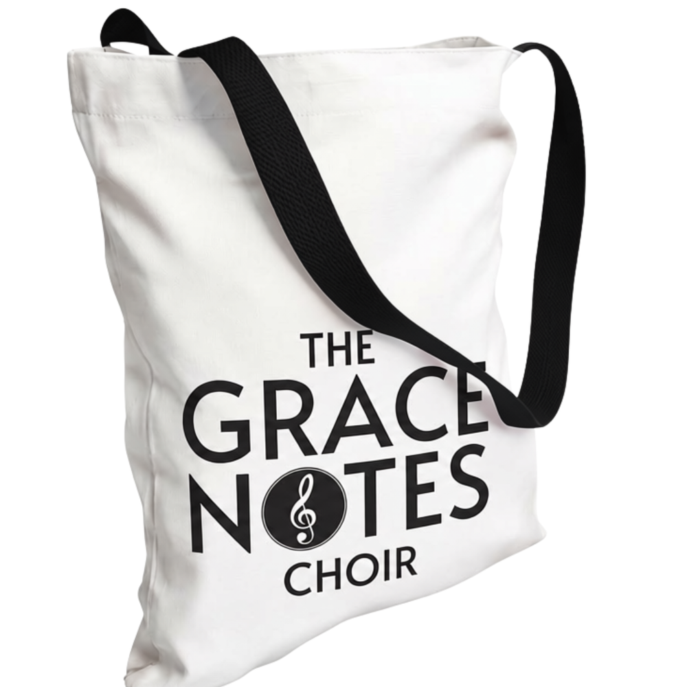 Soft Canvas Tote - Black Straps & Logo