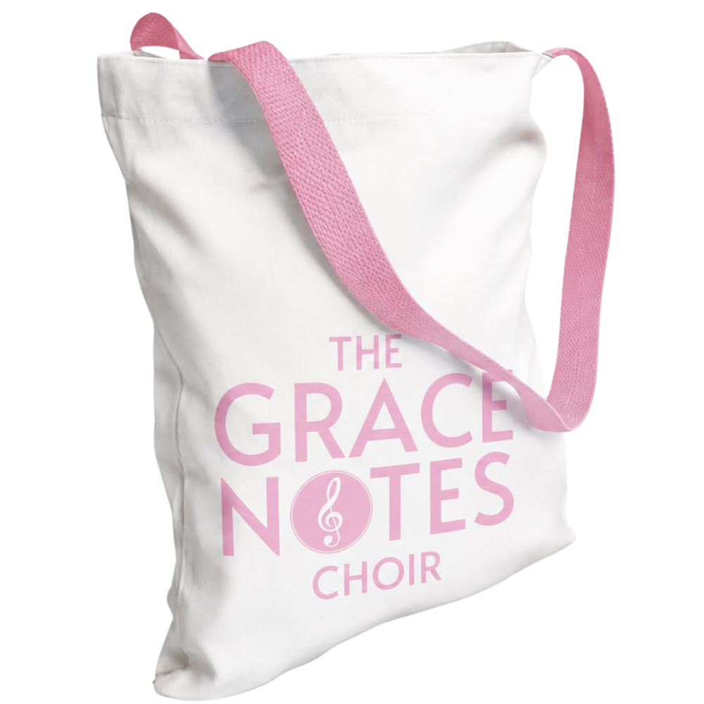 Soft Canvas Tote - Pink Straps & Logo