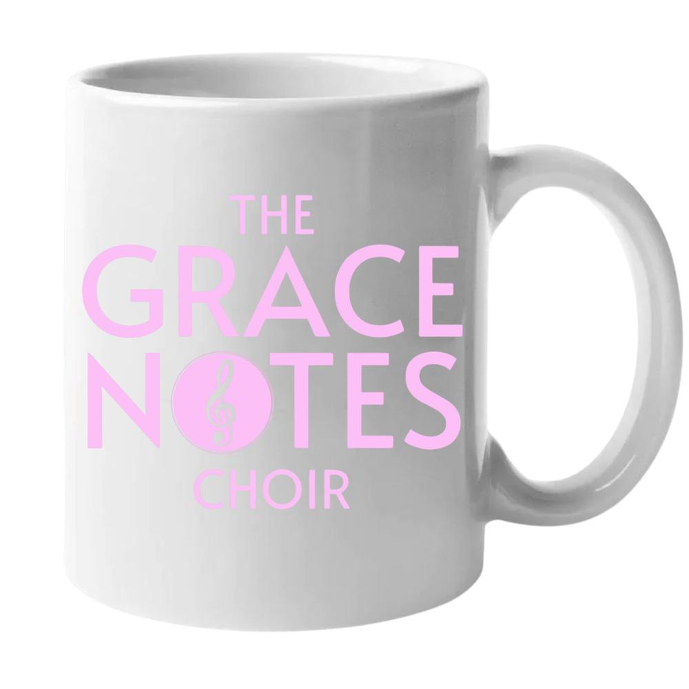 Grace Notes Mug - Pink Logo