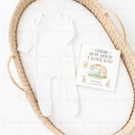 Personalised Born in 2026 Baby Romper – Safari Animals