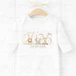 Personalised Born in 2026 Baby Romper – Safari Animals