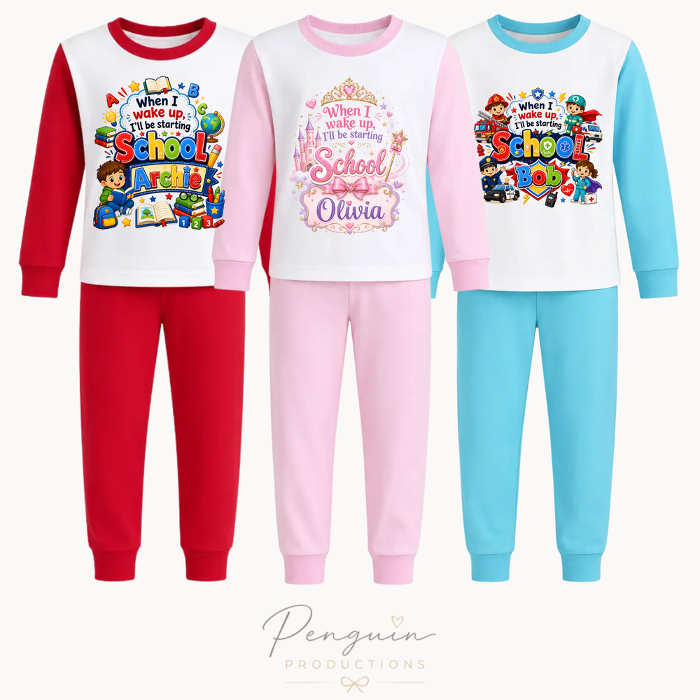 Starting School Pyjamas – Colour Block